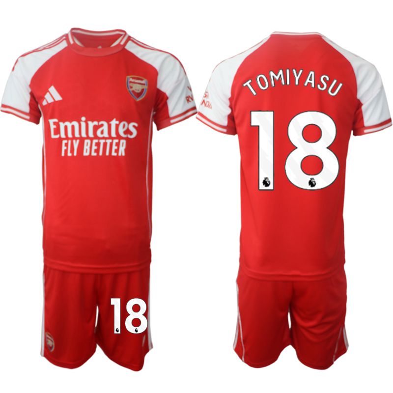 Men 2025-2026 Season Club Arsenal home red #18 Soccer Jersey